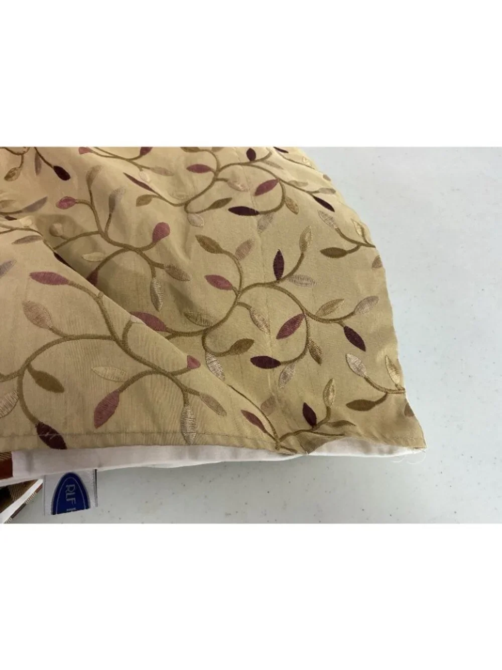 RLF Silk Valance French Floral Style Set of 4